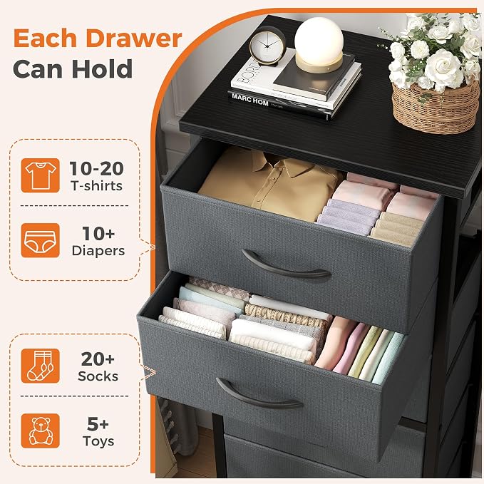Sweetcrispy Tall Fabric Dresser - Image 4