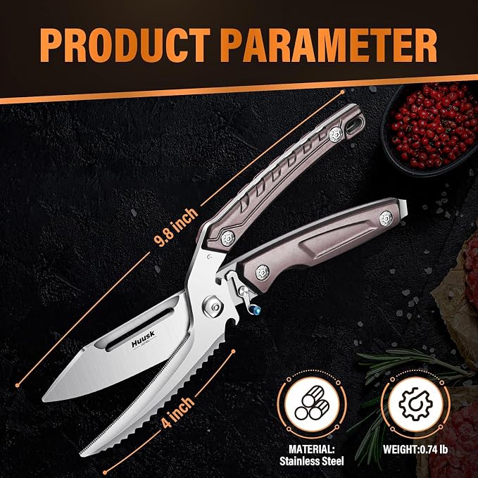Huusk Heavy Duty Poultry Scissors - Image 3
