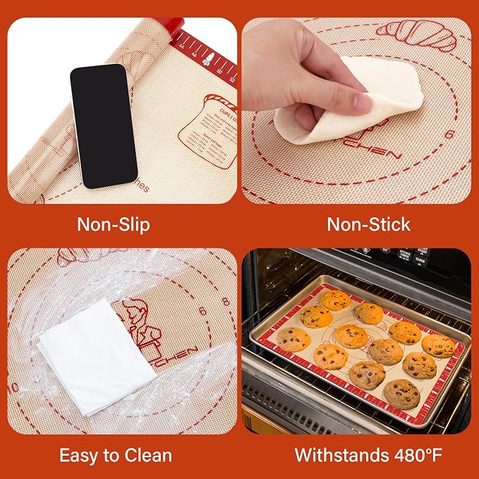 Extra Thick Silicone Baking Mat - Image 4
