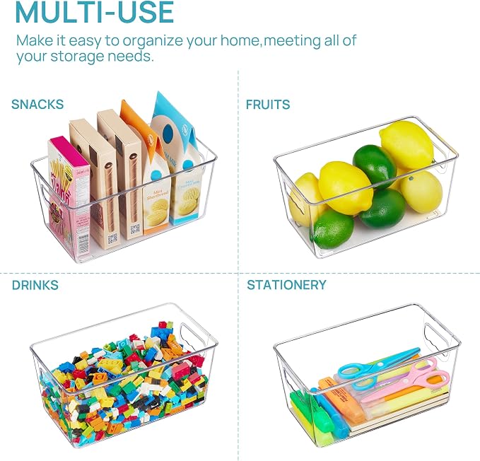 Vtopmart Clear Plastic Storage Bins, Countertops, Freezer Organization and - Image 7