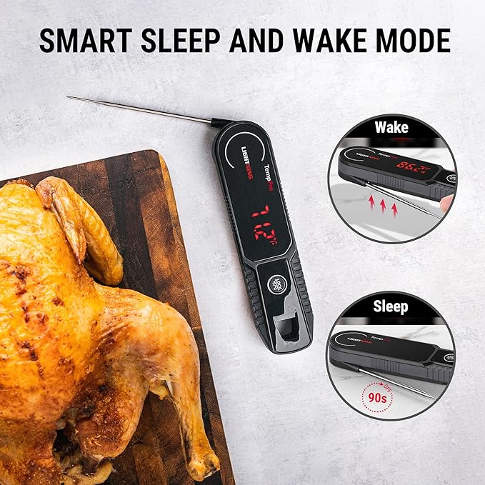 TempPro Lightning 1 Sec Instant Read Meat Thermometer, Kitchen Food Thermometer - Image 4