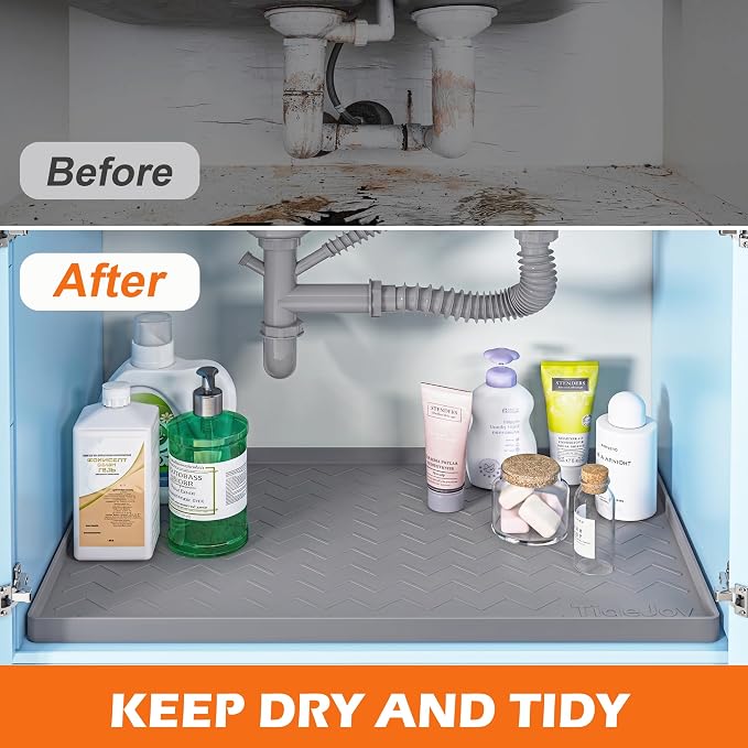 TigeJoy 40" x 22" Under Sink Mats - Image 5