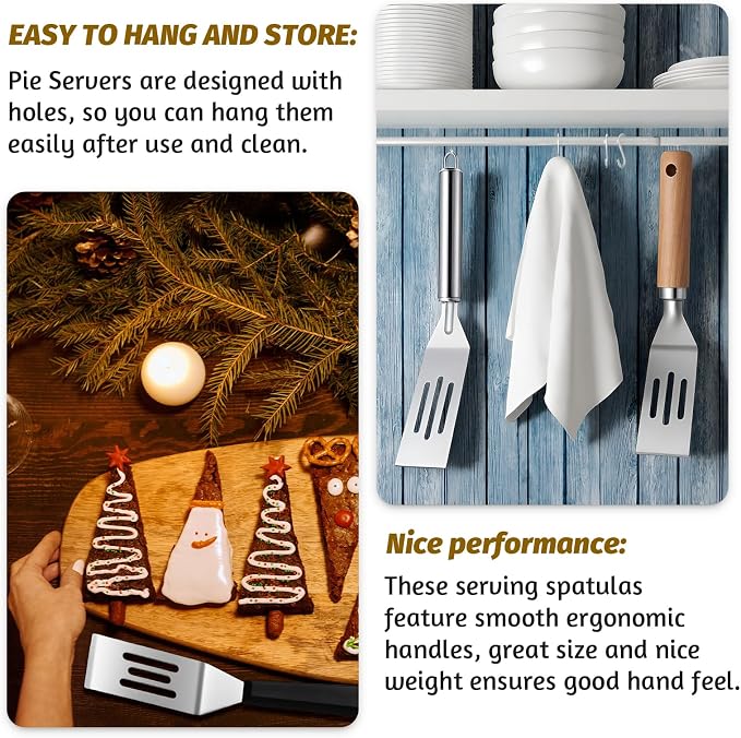 Patelai 3 Pack Small Spatula Mini Serving Brownie Spatula - Image 4