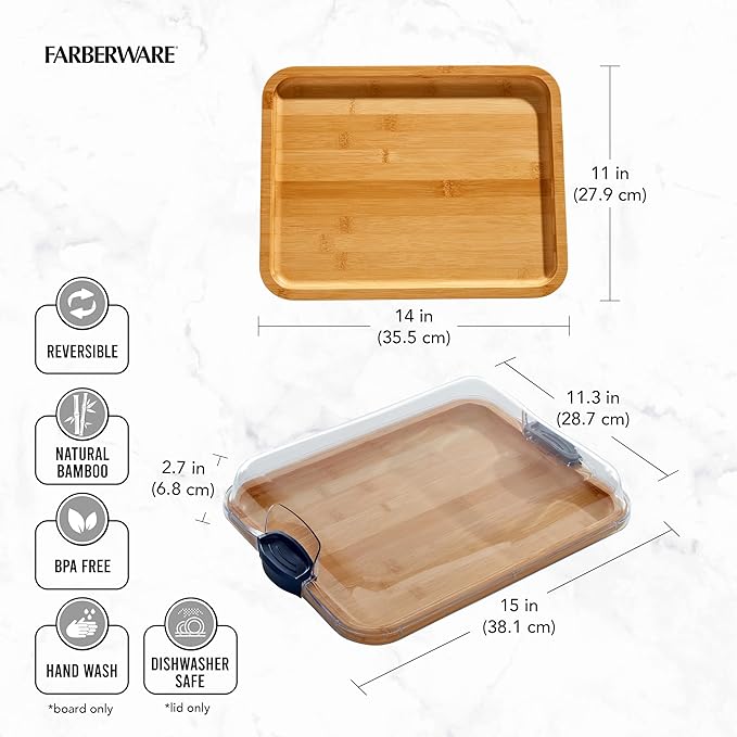 FARBERWARE Build-A-Board Bamboo Cutting Board - Image 5