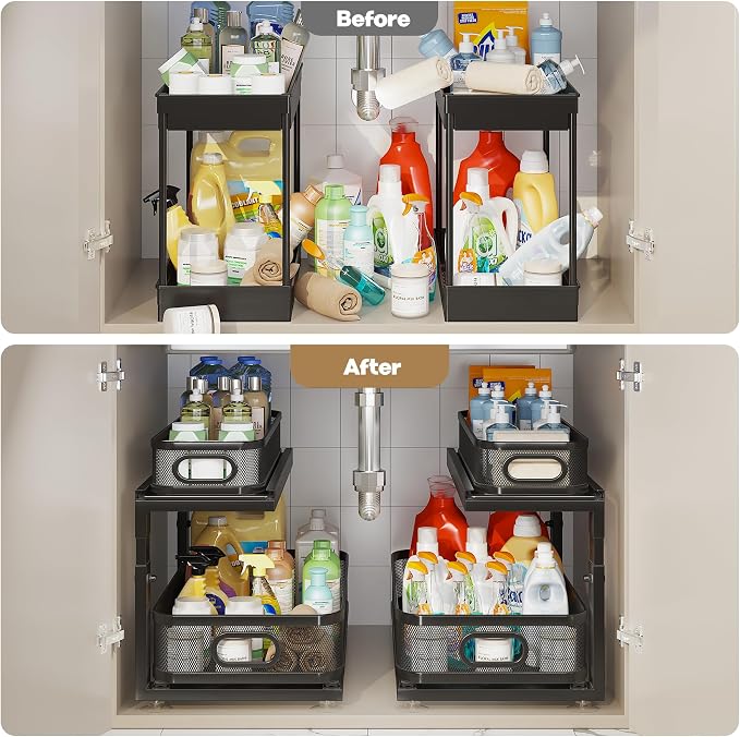 2 Pack 21IN-Depth Under Sink Organizer - Image 6