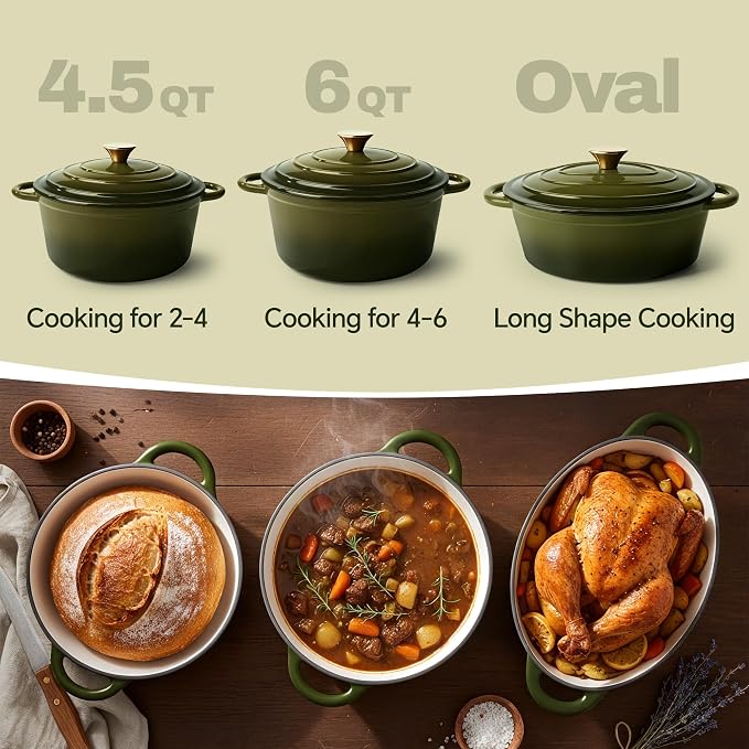 Vintage Style 6 Quart Dutch Oven Pot - Image 3