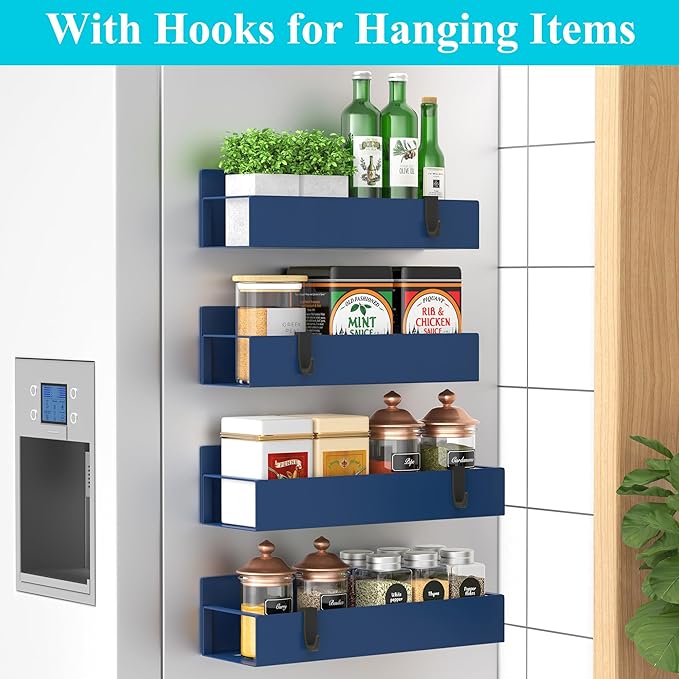 HuggieGems 4 Pack Magnetic Spice Storage Rack Organizer - Image 2