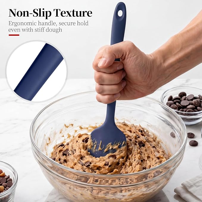 600ºF Heat Resistant Spatulas, High Heat Food Safe Semless Kitchen Silicone - Image 8