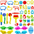 FRIMOONY Dough Tools Set for Kids, Various Plastic Animal Molds, Rolling Pins by FRIMOONY
