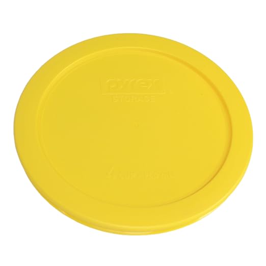 Pyrex 7201-PC 4 Cup Meyer Lemon Yellow Food Storage Replacement Lid - Image 2
