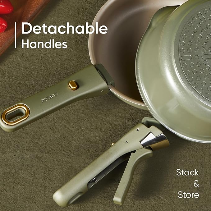 CAROTE 19 Pcs Pots and Pans Set, Nonstick Cookware Sets - Image 4