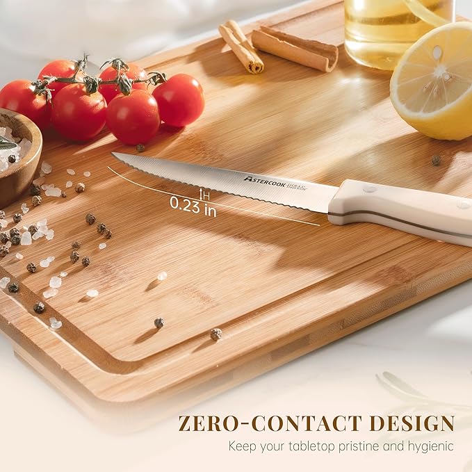 Astercook Steak Knives, Steak Knives Set of 8, High Carbon Stainless Steel - Image 7