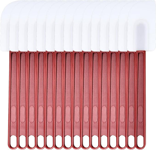 15 PCS Commercial Grade Silicone Spatulas Heat Resistant, 9.5-Inch Silicone by Heffiso+Silicone+Utensils