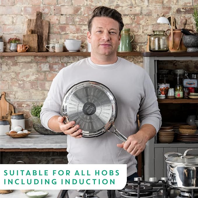 T-Fal x Jamie Oliver Nonstick Coated Stainless Steel Pan 11-Inch, Induction - Image 5