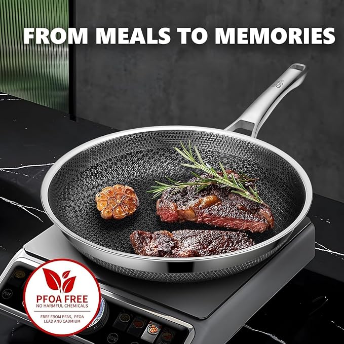 Non Stick Frying Pans Set, Hybrid Pans Set Nonstick, Pan - Image 5