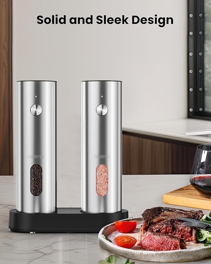 Electric Salt and Pepper Grinder Set - Image 7