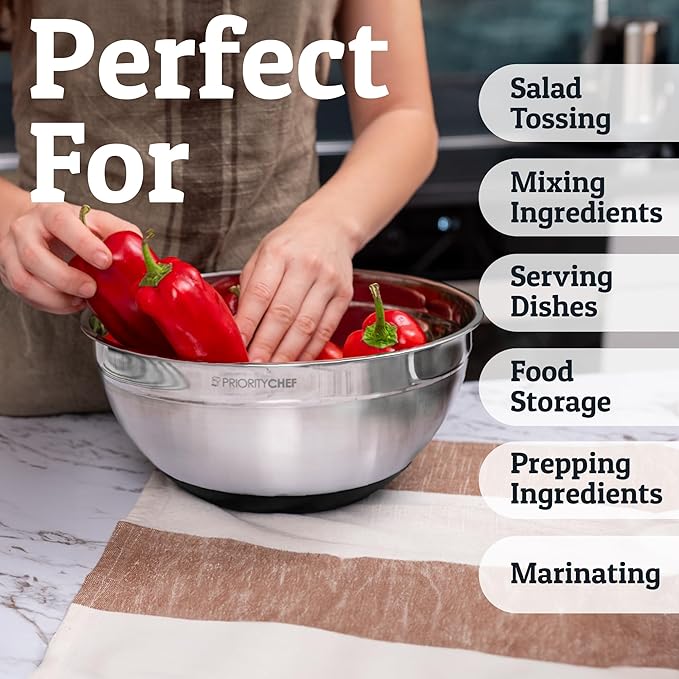 Priority Chef 6Pc Large Mixing Bowls - Image 5