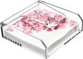 DINGHUO Acrylic Napkin Holder for Table, Flat Kitchen Paper Hand Napkin by DINGHUO