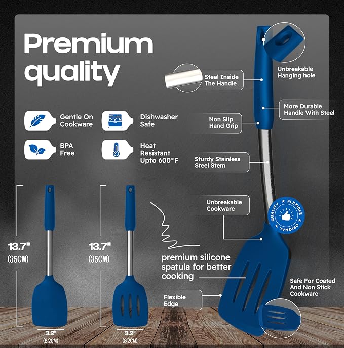 BakeRoyal Silicone Spatula Set - Image 2