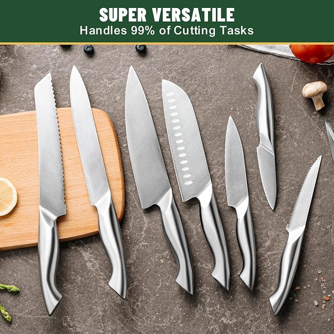 Knife Set, EWFEN 14-Piece Kitchen Knife Set - Image 8