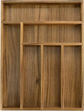 EcoFives Luxury Acacia Kitchen Drawer Organizer by EcoFives