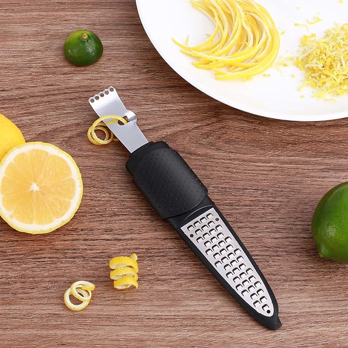 Pisol Zester, Lemon Citrus Orange Zester and Grater Tool, Cheese Grater & - Image 5