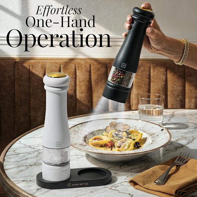 Electric Salt and Pepper Grinder Set - Image 2