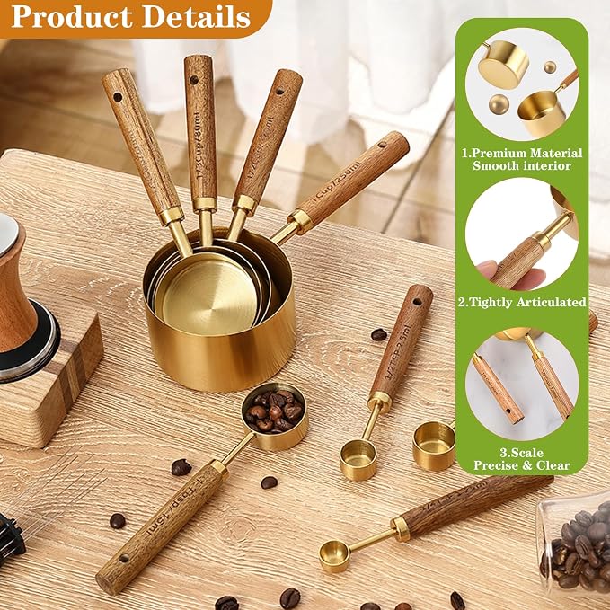 8Pcs Measuring Cups and Spoons Set - Image 3