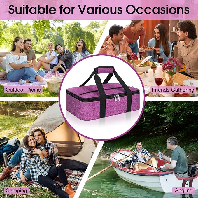 Insulated Casserole Carrier, Portable Casserole Carrier - Image 5
