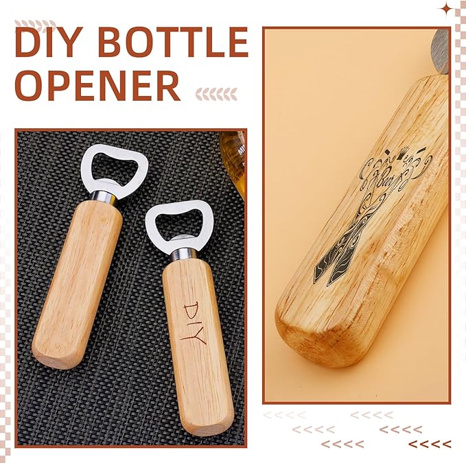 20 Pcs Wooden Bottle Opener Bulk Wooden Beer Opener Engravable DIY Bottle Opener - Image 6