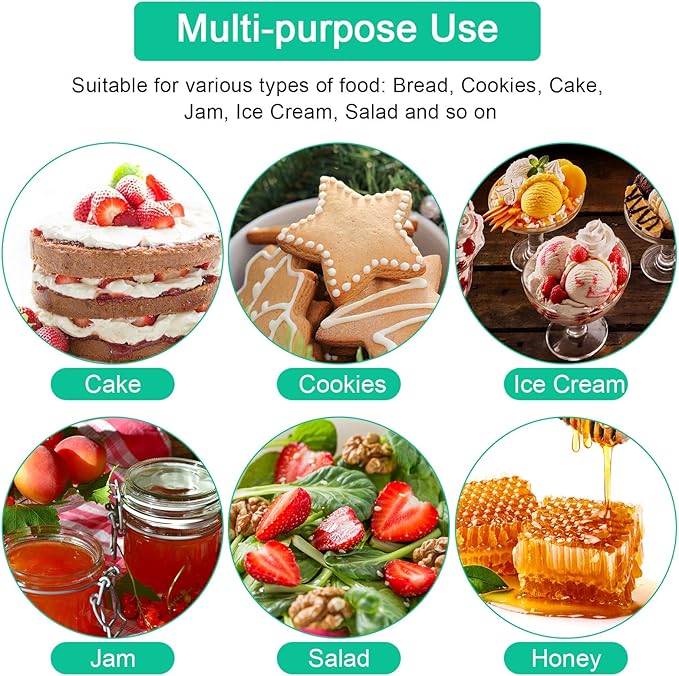 Patelai 2 Pieces Silicone Jar Spatula Long Handle Non-stick Rubber Scraper Heat - Image 5