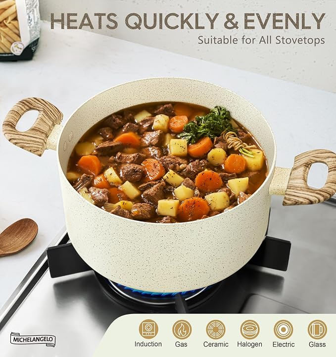 MICHELANGELO 5 Quart Stock Pot - Image 4