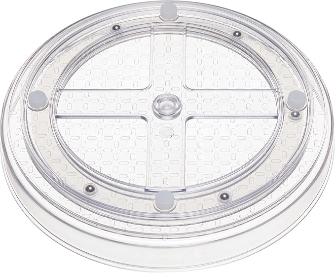 Amazon Basics Clear Rotating Lazy Susan Turntable Organizer - Image 4