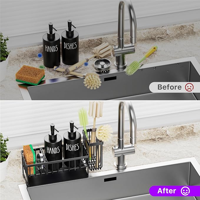 MASADI Kitchen Dish Soap Dispenser Set - Image 5
