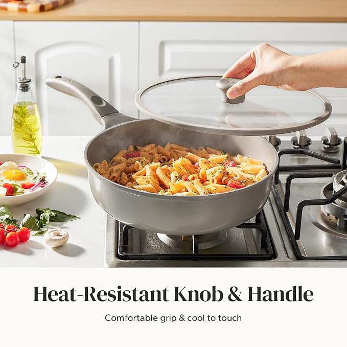 Redchef Deep Ceramic Frying Pan - Image 4