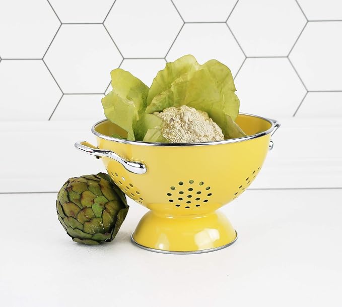 Calypso Basics by Reston Lloyd Powder Coated Enameled Colander, 1.5 Quart - Image 3