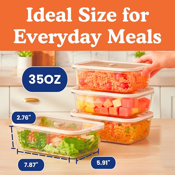 Non-Toxic 35 Oz Glass Storage Containers - Image 8