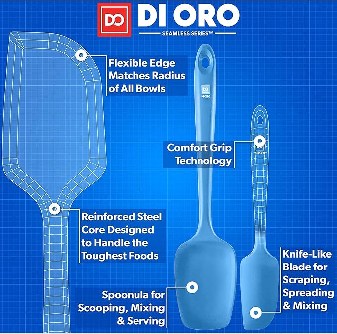 DI ORO Silicone Spatula Set - Image 4