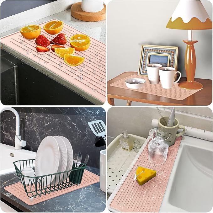 GeeRic Dish Drying Mats, Heat-resistant Silicone Mat - Image 6