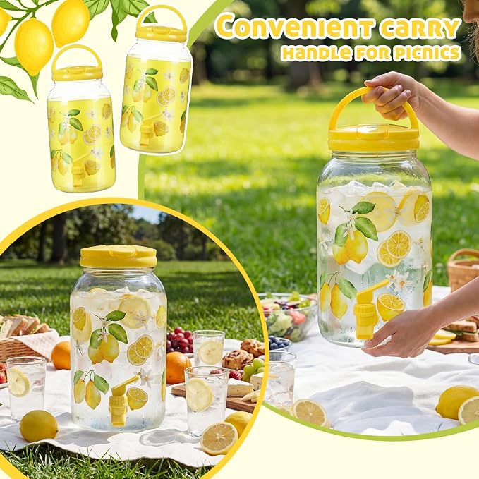 Havawish 2 Pcs 1 Gallon Plastic Beverage Dispenser - Image 4