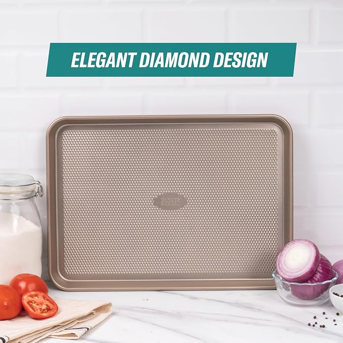 Baker's Secret Baking Sheet Pan Set, 3x Cookie Sheets - Image 5