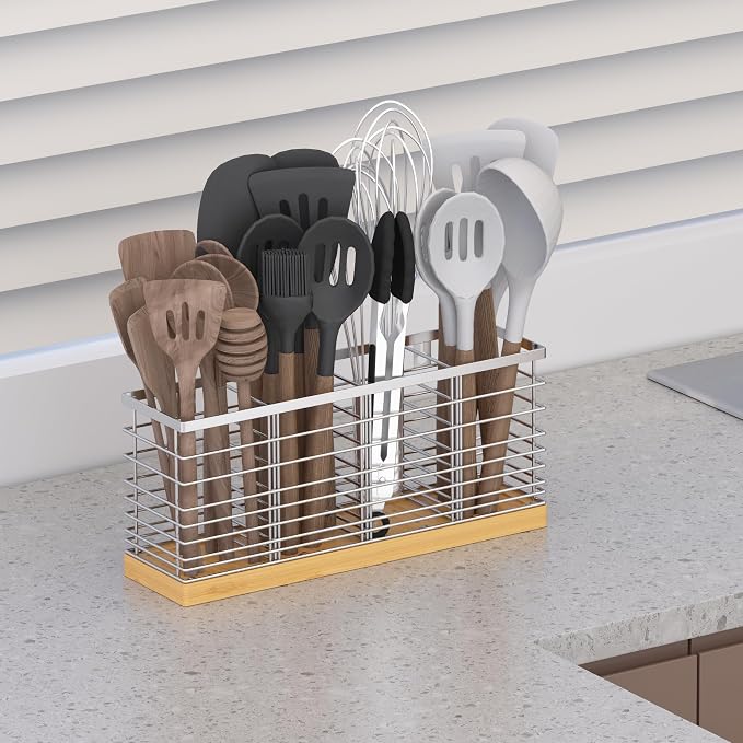 Suli Extra Large Kitchen Utensil Holder Countertop - Image 9