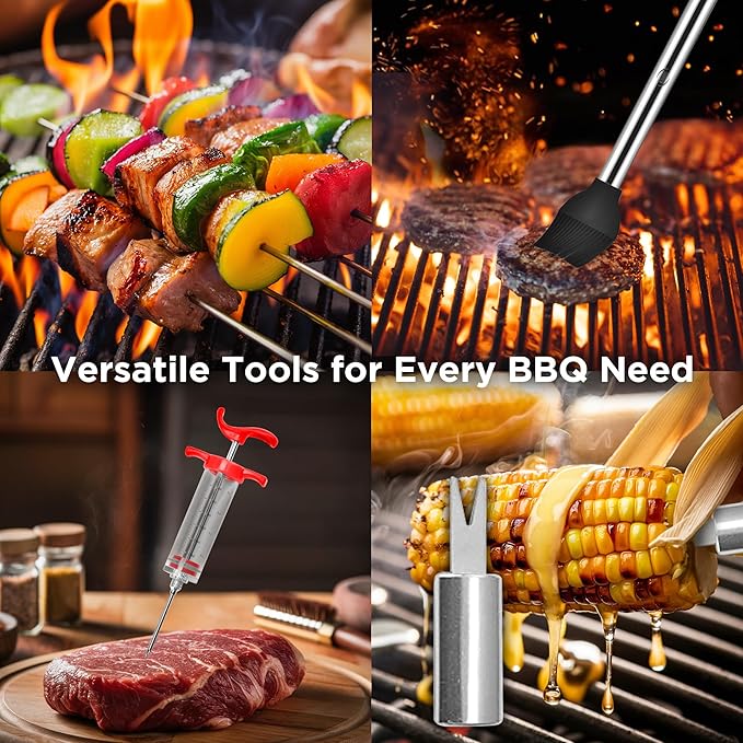 Kaluns BBQ Accessories, Complete Grill Set Dad Gifts - Image 6