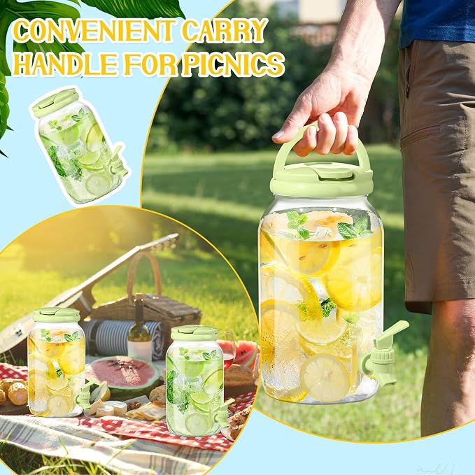 Havawish 2 Pcs 1 Gallon Plastic Beverage Dispenser - Image 4
