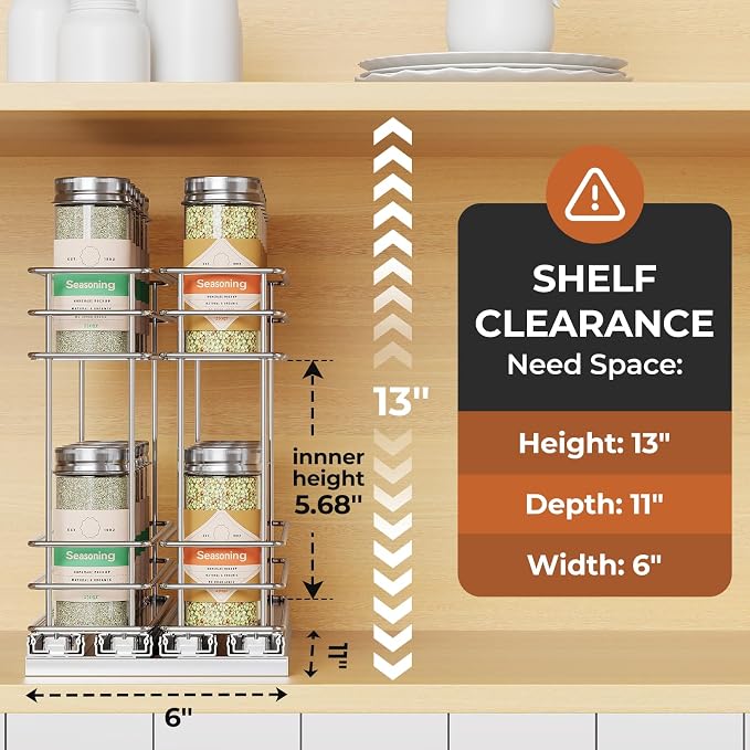 Mystozer Pull Out Spice Rack Organizer - Image 2