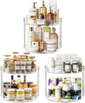 LAMU 3 Pack 10.6'' 2-Tier Lazy Susan Turntable Organizer Rotating Spice Rack by YourHome-OrganizationHelper