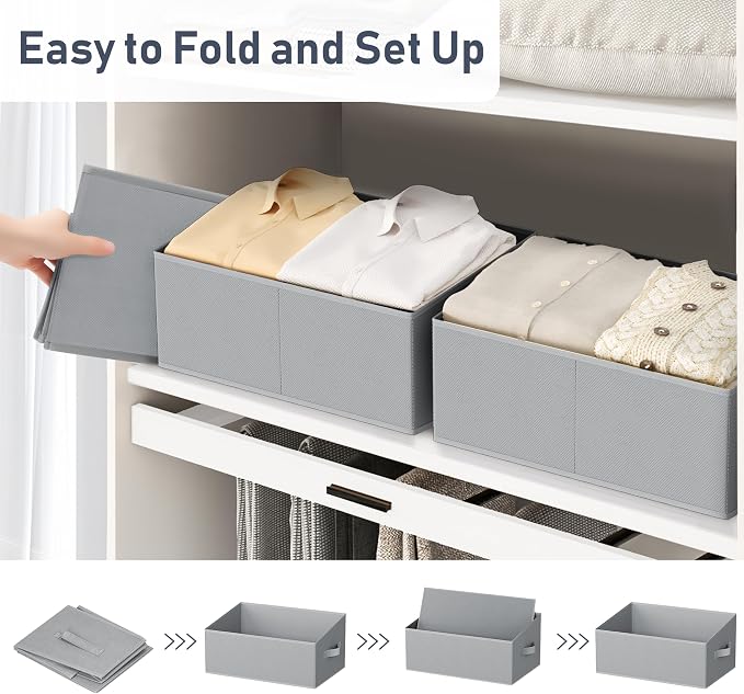 DIMJ Closet Storage Bins 6 Pack - Image 4