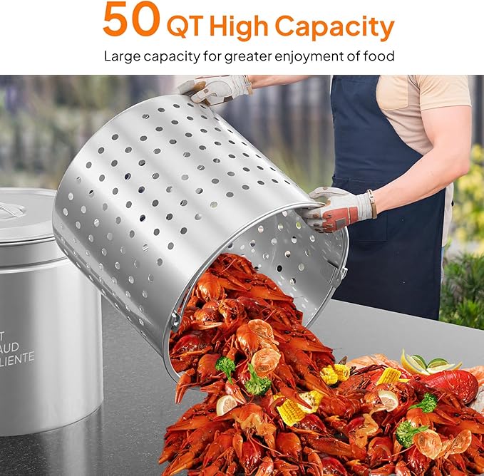 Bonnlo 50QT Turkey Fryer Pot - Image 2