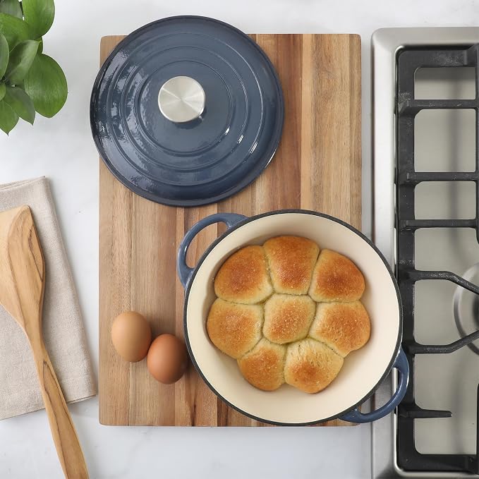 Gibson Home Addlestone 2.65 Qt Enameled Cast Iron Dutch Oven Pot - Image 5