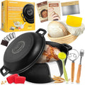 Pre-Seasoned Cast Iron Dutch Oven Pot by Unknown